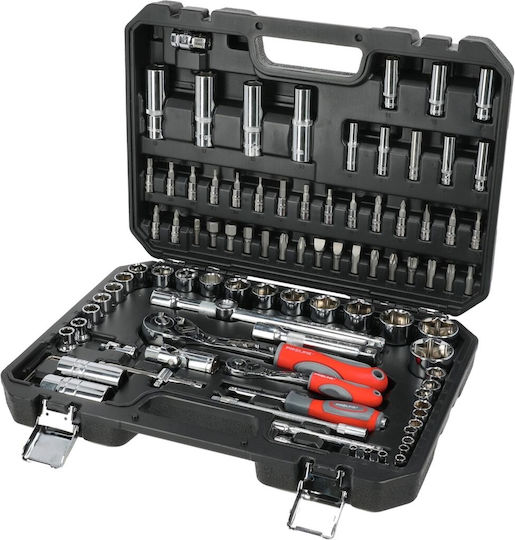 Proline Ратчетни и гнездови гарнитури 1\2" & 1\4" 94бр