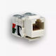 Rj45 Utp Cat 5e Telecommunication Socket Keystone White W X H X D 14.5x16.1x33 Idc-lsa Type Connector