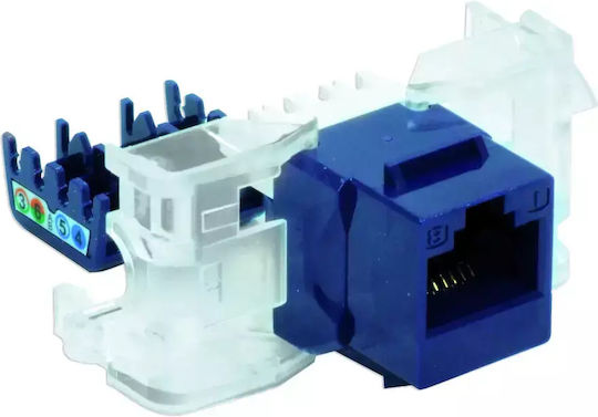 Rj45 Utp Cat 5e Keystone Jack Blau Werkzeugfrei Dcn/fa-s682mk-8-c5e