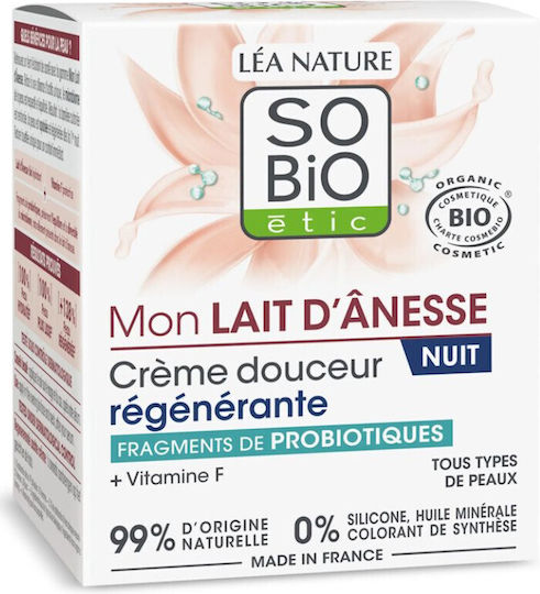 So'Bio Etic Mon Lait D’anesse Creme Gesicht Nacht 50ml