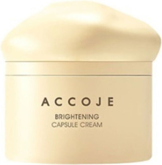 Accoje Cremă Față Brightening Capsule pentru Hidratare, Strălucire și Controlul Sebumului cu Acid Hialuronic și Niacinamidă 50ml