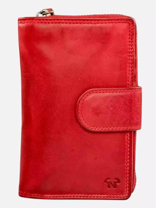 Calfnero Large Leather Women's Wallet Classic Red Calfnero Large Leather Women's Wallet Classic Red