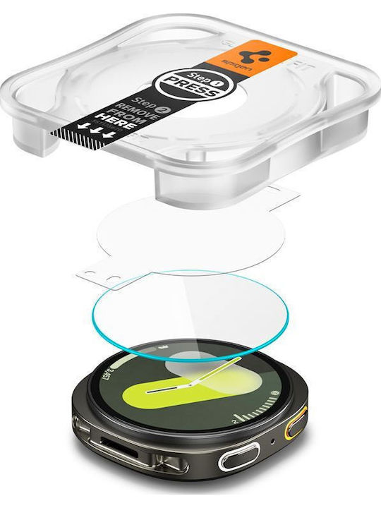 Spigen EZ Fit Tempered Glass for the Samsung Galaxy Watch 8 40mm 2pcs AGL09874