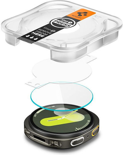 Spigen EZ Fit Закалено стъкло за Samsung Galaxy Watch 8 44mm, Spigen 2бр AGL09874