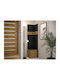 Hartford 347 Eingangsmöbel mit Spiegel & Garderobe Black, Artisan Oak 42x44x42cm