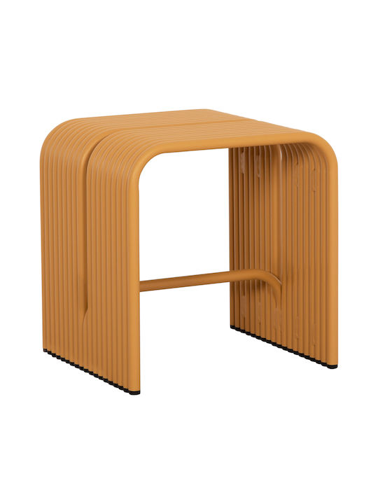 Stool For Living Room Metallic Intrepid Mustard...