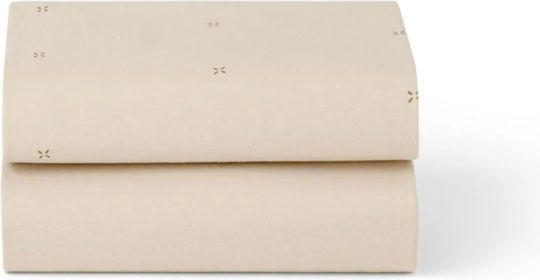 Snuz Beige Fitted Baby Sheets 44x80cm