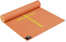 Yogistar Στρώμα Γυμναστικής Yoga Πορτοκαλί (195x61x0.5cm)
