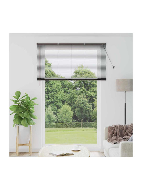 vidaXL Shade Blind Aluminum in Black Color L150xH220cm