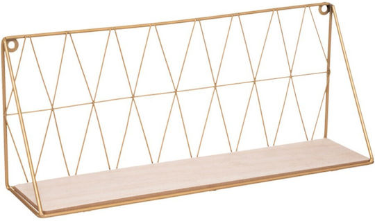 Ράφι Anneza Φυσική-χρυσή 48x12x20εκ.
