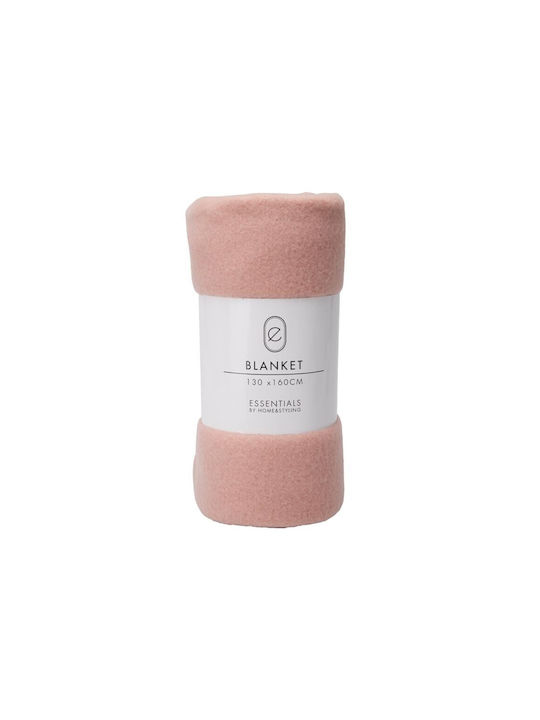 Next Κουβέρτα Fleece Καναπέ 130x160εκ. Ροζ