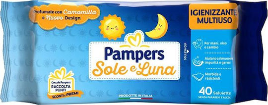 Pampers Babytücher ohne Alkohol & Parabene 40Stk