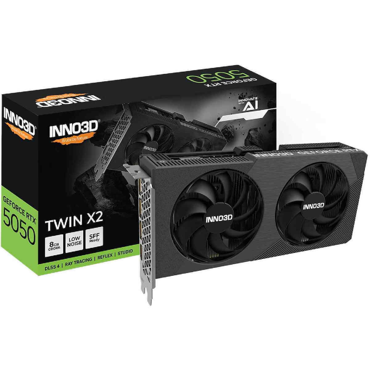 Inno 3D GeForce RTX 5050 8GB GDDR6 Twin X2 Κάρτα Γραφικών