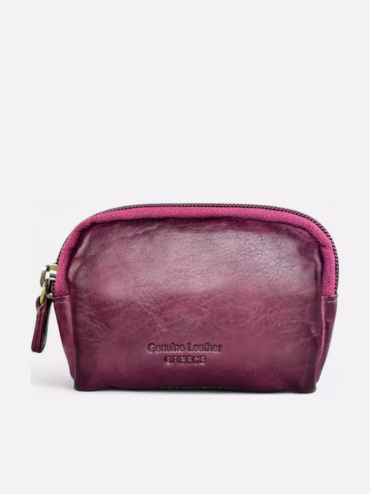 Leder Schlüsselhalter Calfnero 8023w Lila Leder Schlüsselhalter Calfnero 8023w Lila