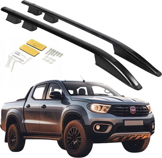 Roof Rails Fiat Fullback 2015-19 Mitsubishi L200 2016-2023 Black