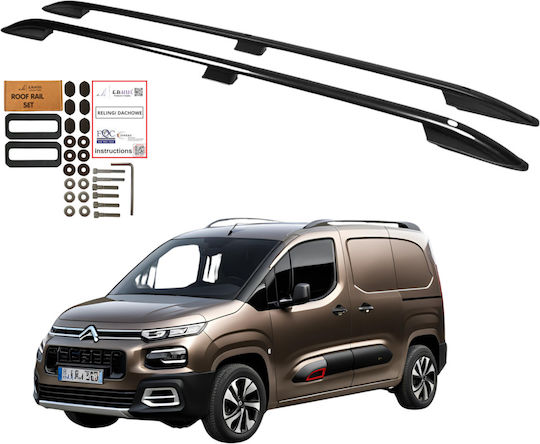 Roof Rails Berlingo Doblo Combo Partner Proace City From 2018 L2 Black