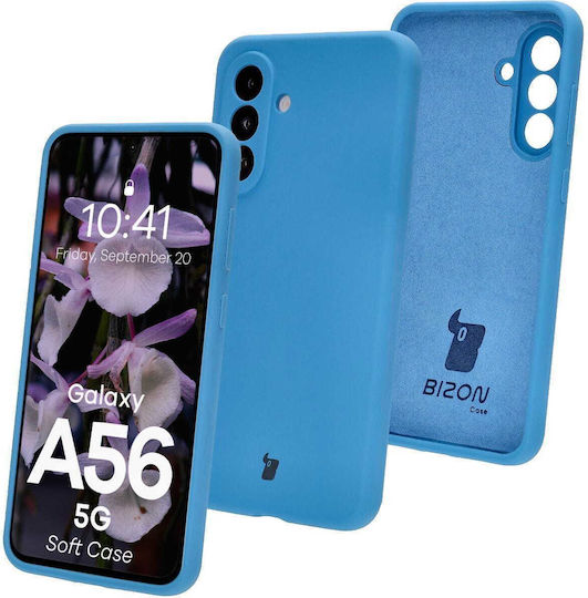 Bizon Силиконов Мек Калъф За Galaxy A56 5g Син