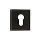 Security Door Rosette 1100 Matte Black 50x50mm
