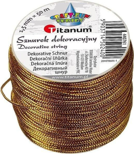 Titanum Lace Metallic Gold 1.5mm x 30m