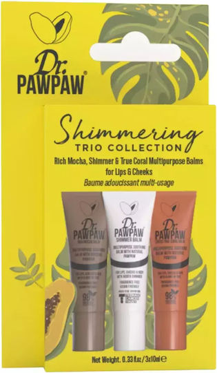 Dr. Pawpaw Shimmering Trio Collection Σετ Lip Balm 75ml