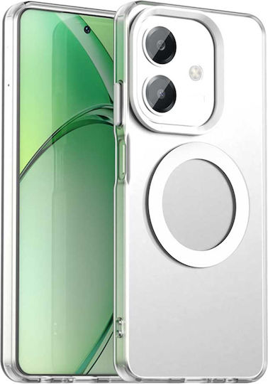 Techsuit Back Cover Πλαστικό / Σιλικόνης Λευκό (Galaxy A40Oppo A60)