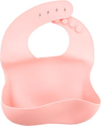 Zingies Waterproof Bib Silicone with Pocket Pink