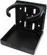 Marine Town Car Cup Holder Foldable 1 Position for Console in Black Color