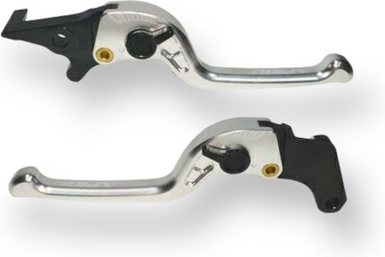 Honda Set Manete Frână/Ambreiaj Motocicletă Manete de motocicletă ajustabile pentru Honda GTR 150 Argintiu 97718