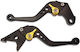 Ride It Set Manete Frână/Ambreiaj Motocicletă Manete de motocicletă ajustabile pentru Honda NC700X Negre ΜΑΝ-0610-000
