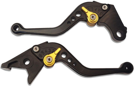 Ride It Set Manete Frână/Ambreiaj Motocicletă Manete de motocicletă ajustabile pentru Honda NC700X Negre ΜΑΝ-0610-000
