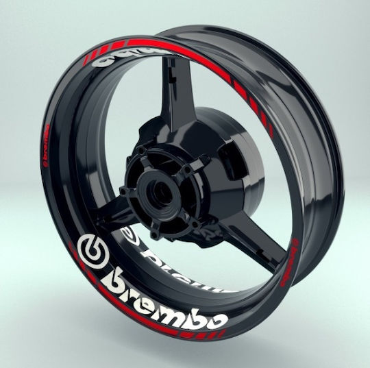 Αυτοκόλλητα Αυτοκόλλητη Ταινία Ζάντας Brembo Wheel Sticker St10019