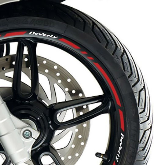Md Piaggio Beverly Wheel Tapes Red White