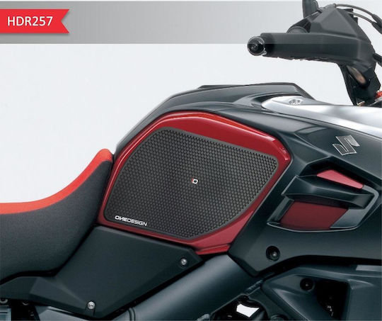 Adhesive Tank Side Sticker Laterali Nere Hdr257 Suzuki V-Strom 1000-1000 Xt '17-'20/1000 Abs '14-'17 Print