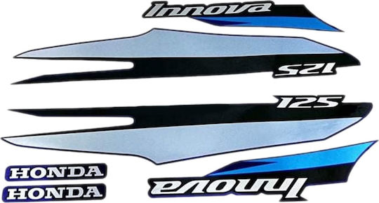Αυτοκολλητα Honda Innova 125 Καρμπ Τερ Μπλε Σετ