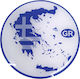 Greece Map Enamel Sticker