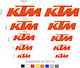 Ktm Stickers 10pcs Various Colors St-587
