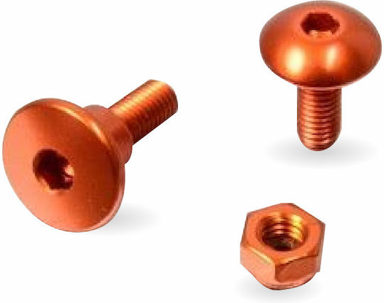 Kit Βιδες Aluminium Reservoir Mount Bolt Kit Front Brake Resmonfb60o Orange Pro Bolt