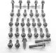 Hexagon Aluminium Engine Bolts Kit Race Spec Mt-07 Eya186hxrse Silver Pro Bolt