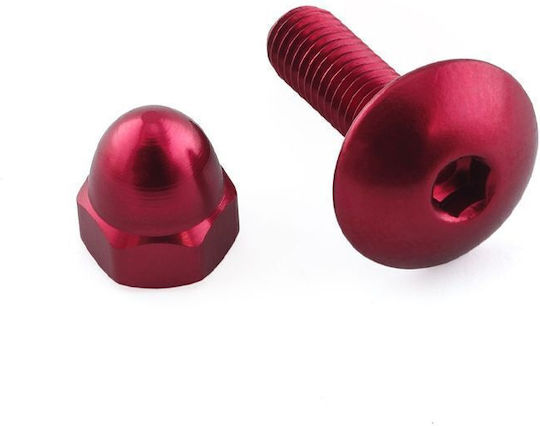 Βιδα Παξιμαδι Δοχειου Φρενων Aluminium Reservoir Mount Bolt Kit Front Brake Red Resmonfb70r Pro Bolt