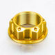 Pro Bolt Aluminum Handlebar Clamp Nut Ltyokeo50g Suzuki Gsx 750 F 88-03 Kawasaki W 800 11-16 Gold