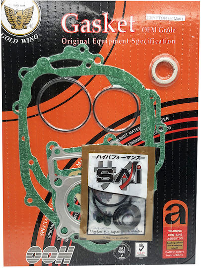51mm Complete Set A+B Gaskets Yamaha Crypton 105 115 Ooh