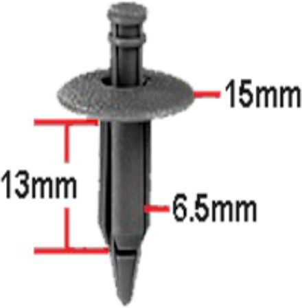 Plastic Clips B10 Toyota Nissan Suzuki BMW Mitsubishi 6 Pieces