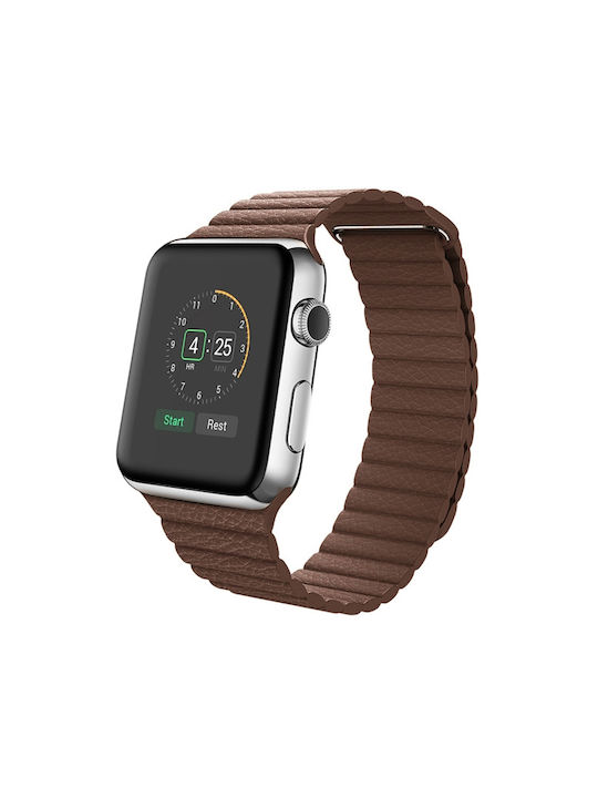 Λουράκι Δερματίνης Καφέ (Apple Watch 38/40/41/42mm)