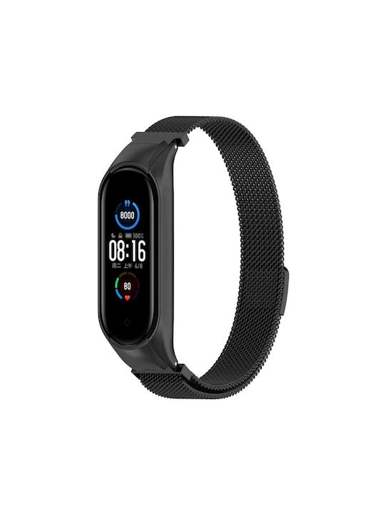 Armband Rostfreier Stahl Schwarz (Smart Band 7)
