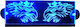 Decorative Laser Engraved Cabin Sign Blue Led 24v Scania 250mm90mm6mm Cable 15m Plug Lighter Socket