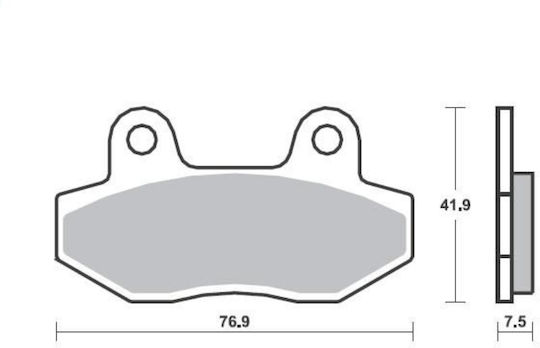 Tampoane Față Jetix 125 Spike 125 Nexxon 50/125 Fa086 Suprema