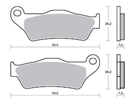 Motorradbremsbeläge Nexus 500 X9 Beverly 400 06-07 Vercity 300 Majestät 125 98-09 Xt 660z Tenere 08-10 Fa181 Suprema