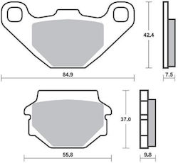 Τακακια Εμπροσθια Visa-r 50 110 Klr 250 600 Gn 125 94-00 Fa067 Suprema Τακακια Εμπροσθια Visa-r 50 110 Klr 250 600 Gn 125 94-00 Fa067 Suprema