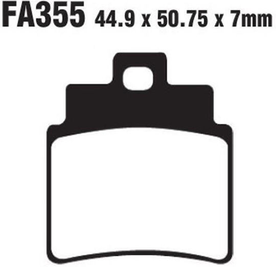 Pads Fa355 Adige P195 Asx Organic Grand Dink 250 Front Warning Many Need 2 Sets Caliper