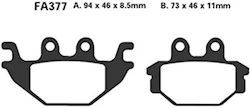 Τακακια Fa377 Adige P240 Acx Sinτered Mxu250 Kxr250 Yzfr125 Mt125 Adly